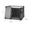 Transportbox L Aluminium graphitfarben 92 x 64 x 78 cm