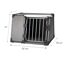 Transportbox L Aluminium graphitfarben 92 x 64 x 78 cm