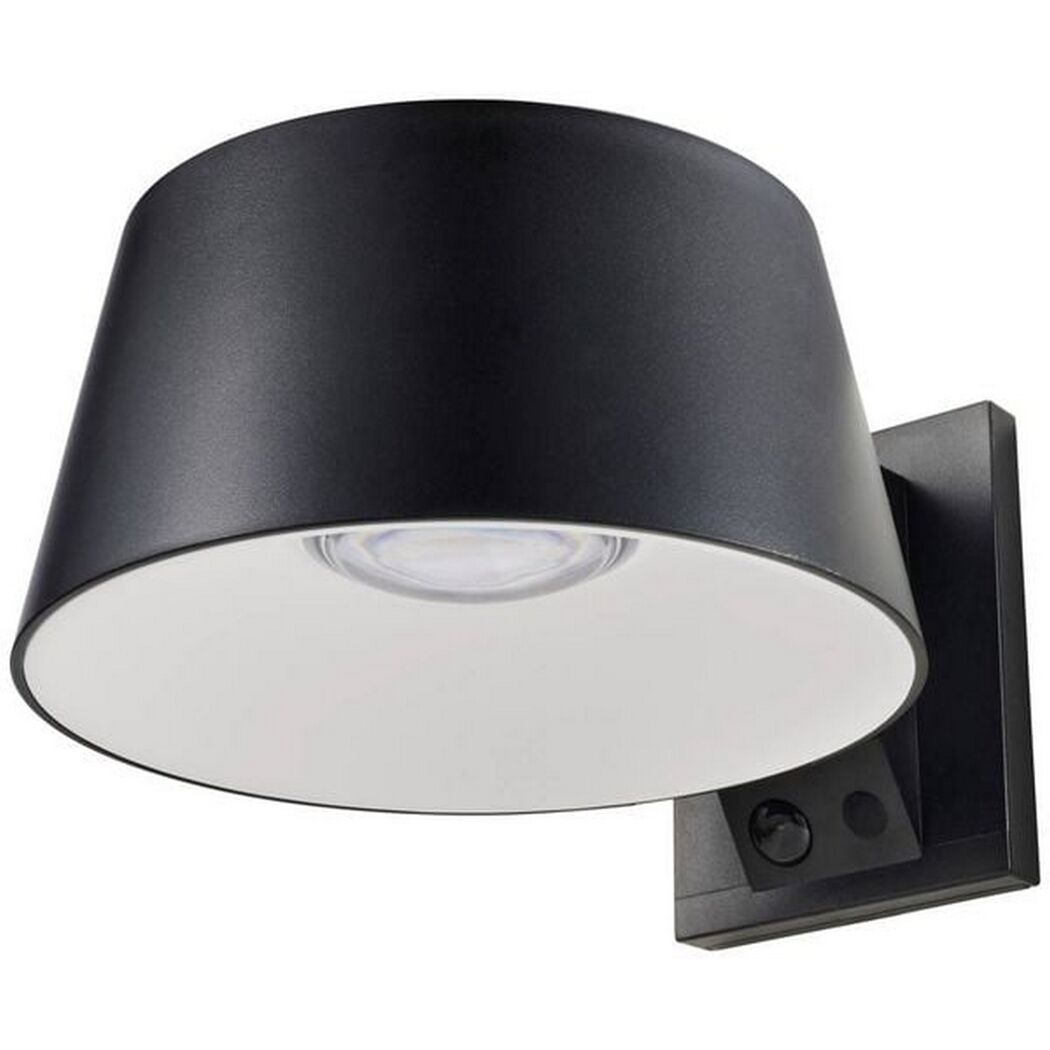 Solar-Außenwandleuchte mit Bewegungssensor 1000 lm warmweiß IP 54 16,3 x 10 x 21 cm