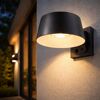Solar-Außenwandleuchte mit Bewegungssensor 1000 lm warmweiß IP 54 16,3 x 10 x 21 cm