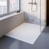 Duschwanne 'DWM-Tec Midra' mattweiß mit Steinstruktur 90 x 120 cm