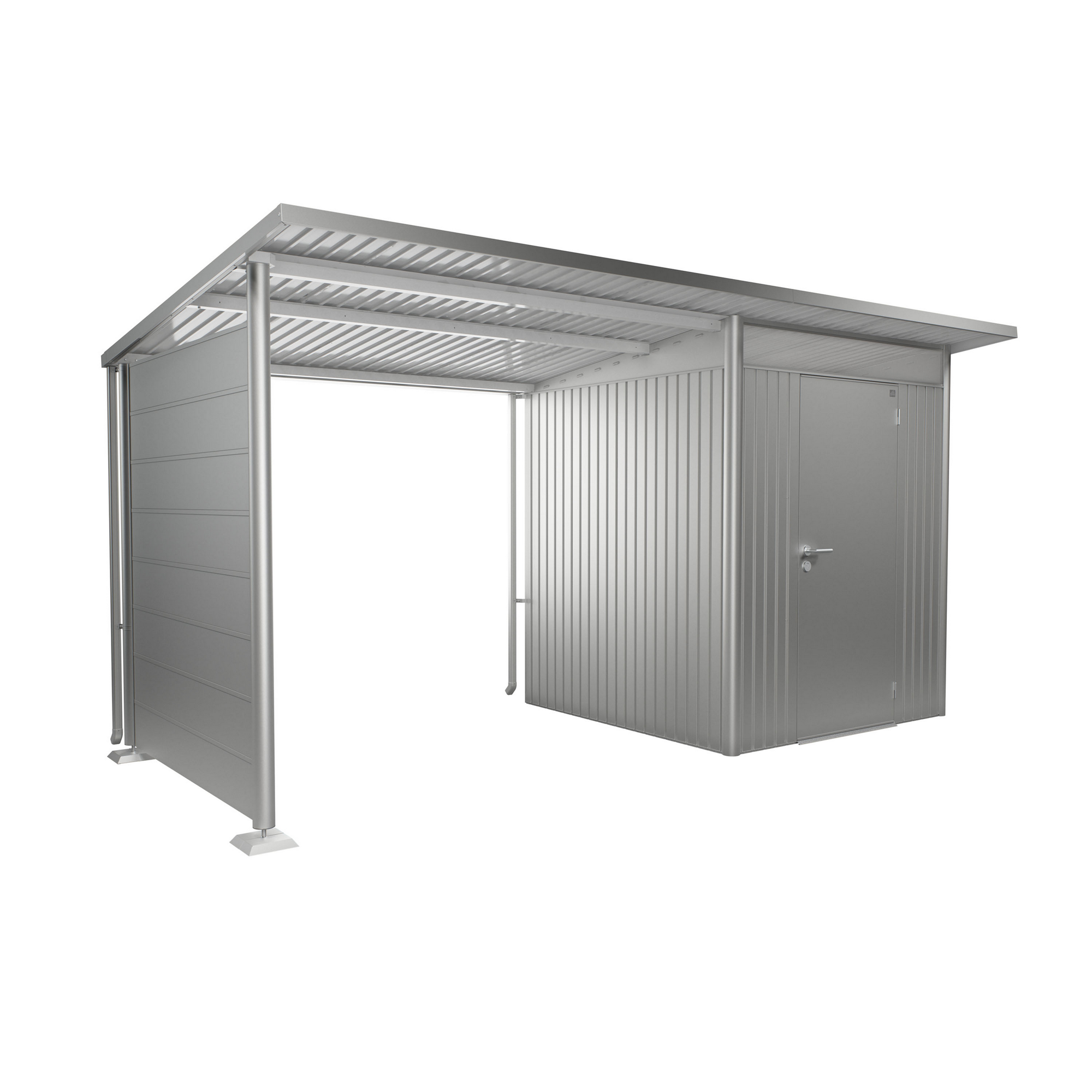 Seitenwand für Seitendach zu Gerätehaus AvantGarde A1,A5 silber-metallic