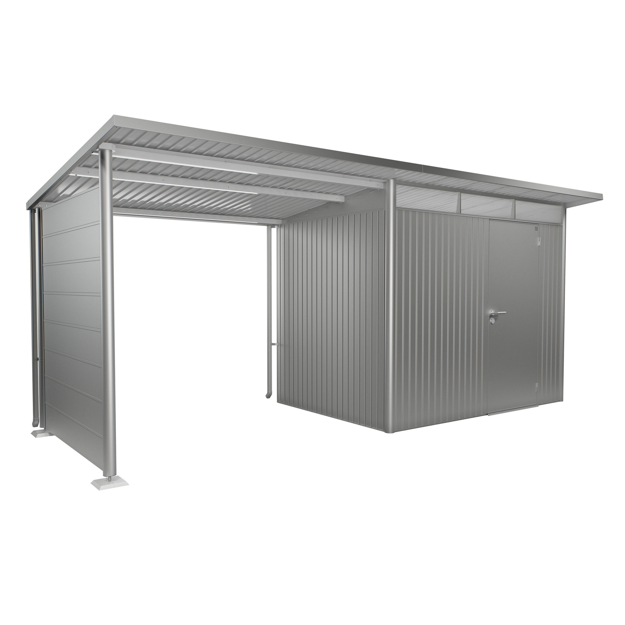 Seitenwand für Seitendach zu Gerätehaus AvantGarde A2,A6 silber-metallic