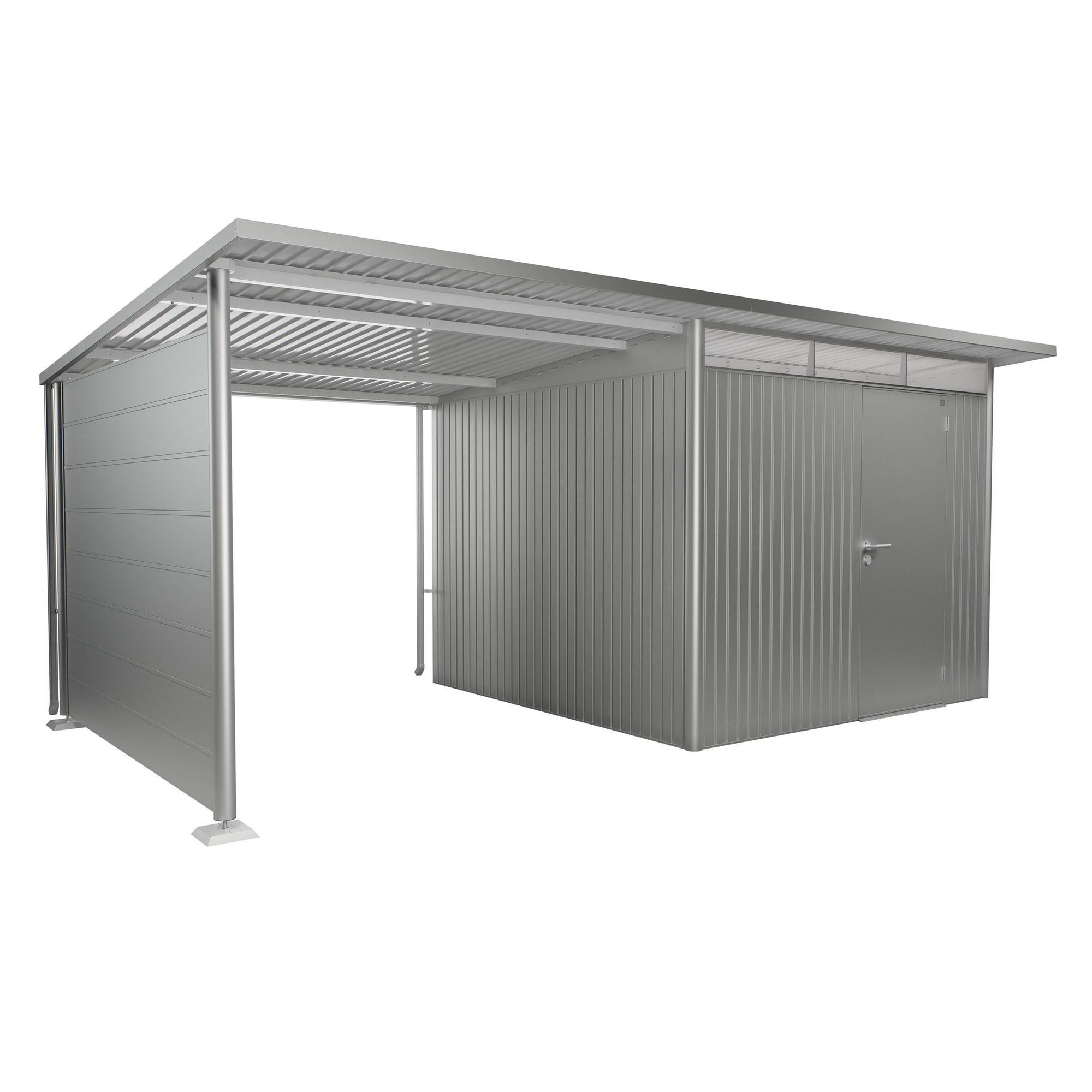 Seitenwand für Seitendach zu Gerätehaus AvantGarde A3,A7 silber-metallic