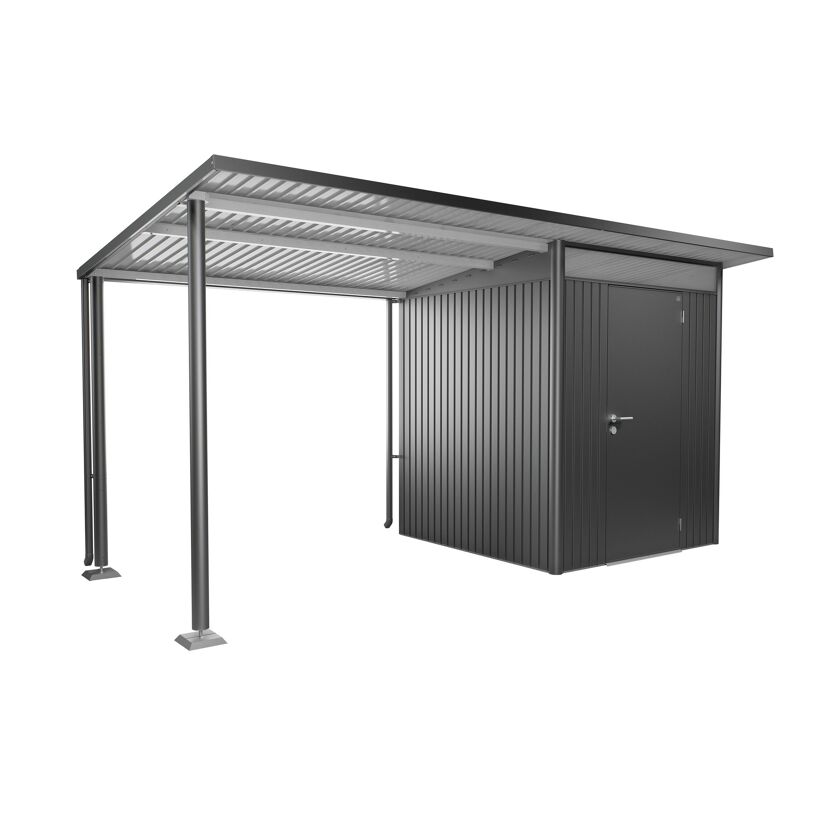 Seitendach Gr. L zu Gerätehaus AvantGarde A1, A5 dunkelgrau-metallic