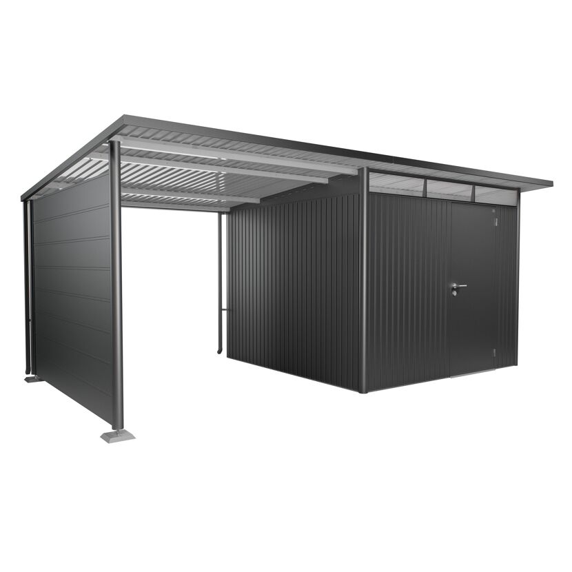 Seitenwand für Seitendach zu Gerätehaus AvantGarde A3,A7 dunkelgrau-metallic