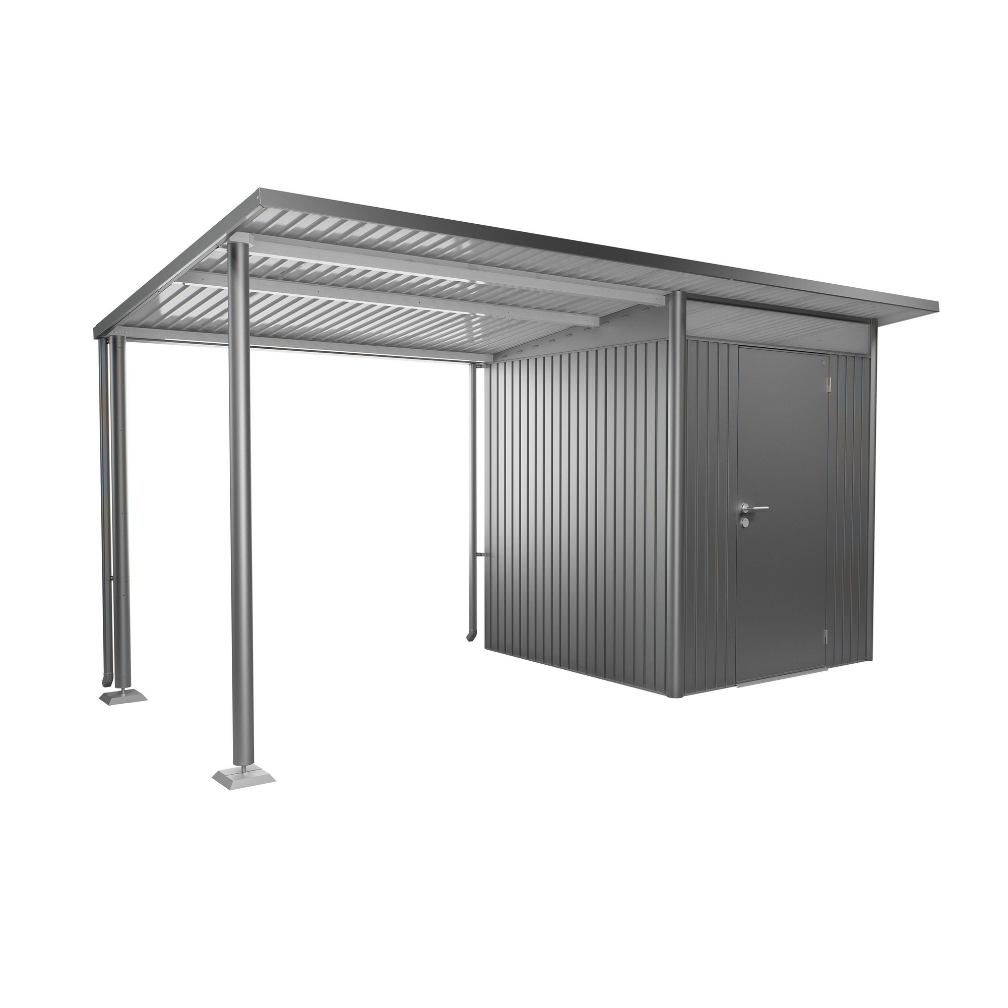 Seitendach Gr. L zu Gerätehaus AvantGarde A1, A5 quarzgrau-metallic