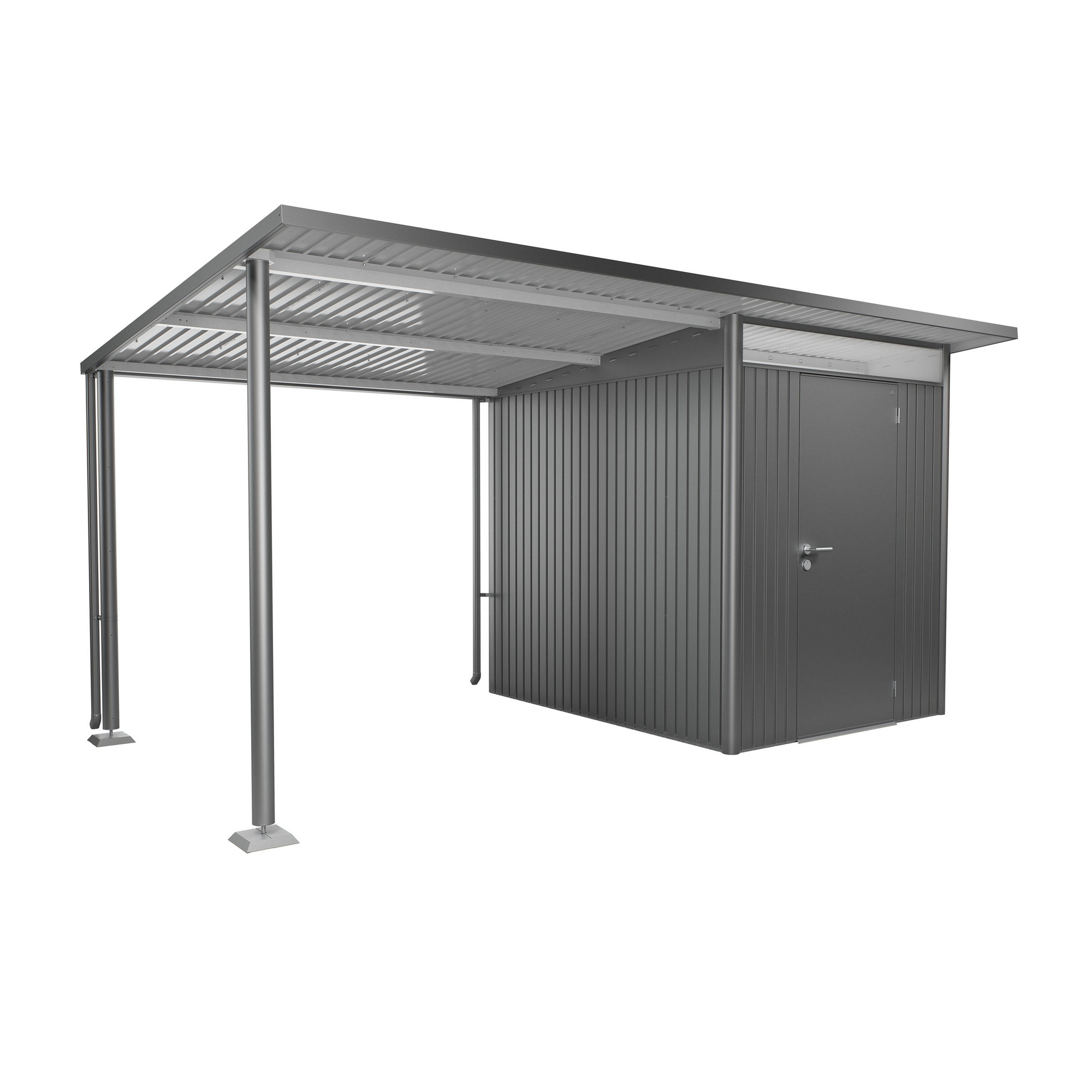 Seitendach Gr. L zu Gerätehaus AvantGarde A2,A6 quarzgrau-metallic