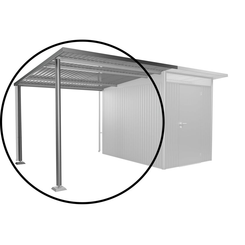 Seitendach Gr. L zu Gerätehaus AvantGarde A3,A7 quarzgrau-metallic