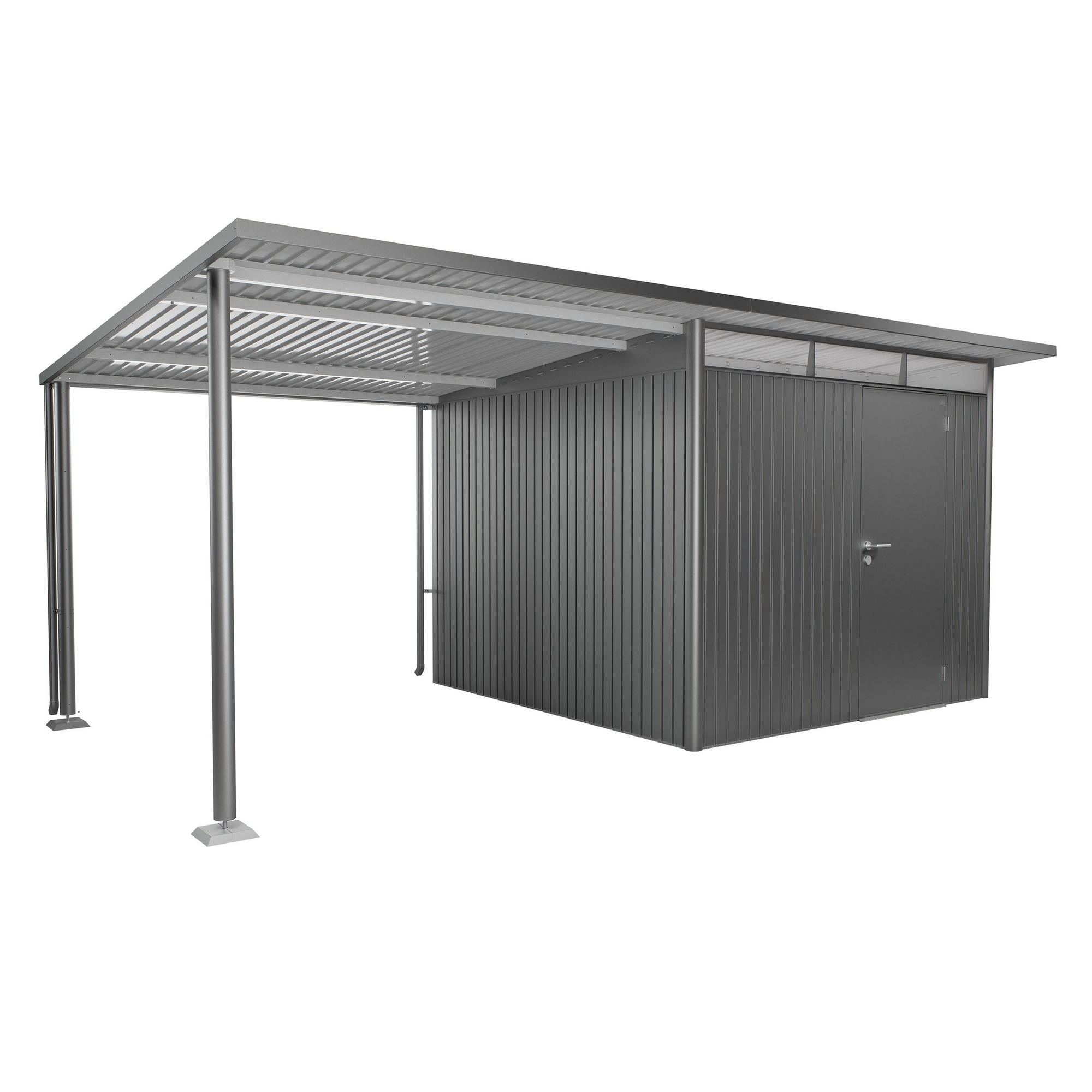 Seitendach Gr. L zu Gerätehaus AvantGarde A3,A7 quarzgrau-metallic