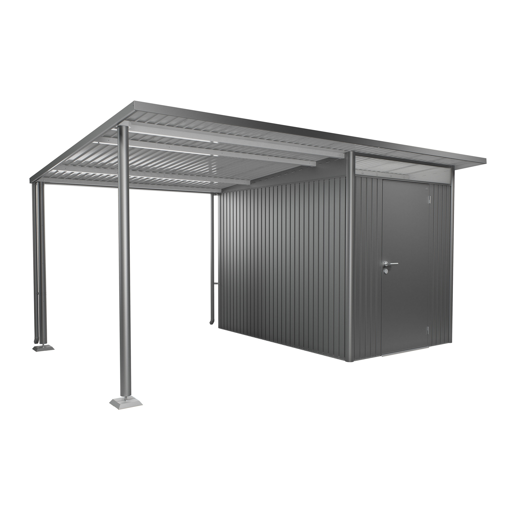Seitendach Gr. L zu Gerätehaus AvantGarde A3,A7 quarzgrau-metallic