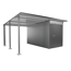 Seitendach Gr. L zu Gerätehaus AvantGarde A4,A8 quarzgrau-metallic