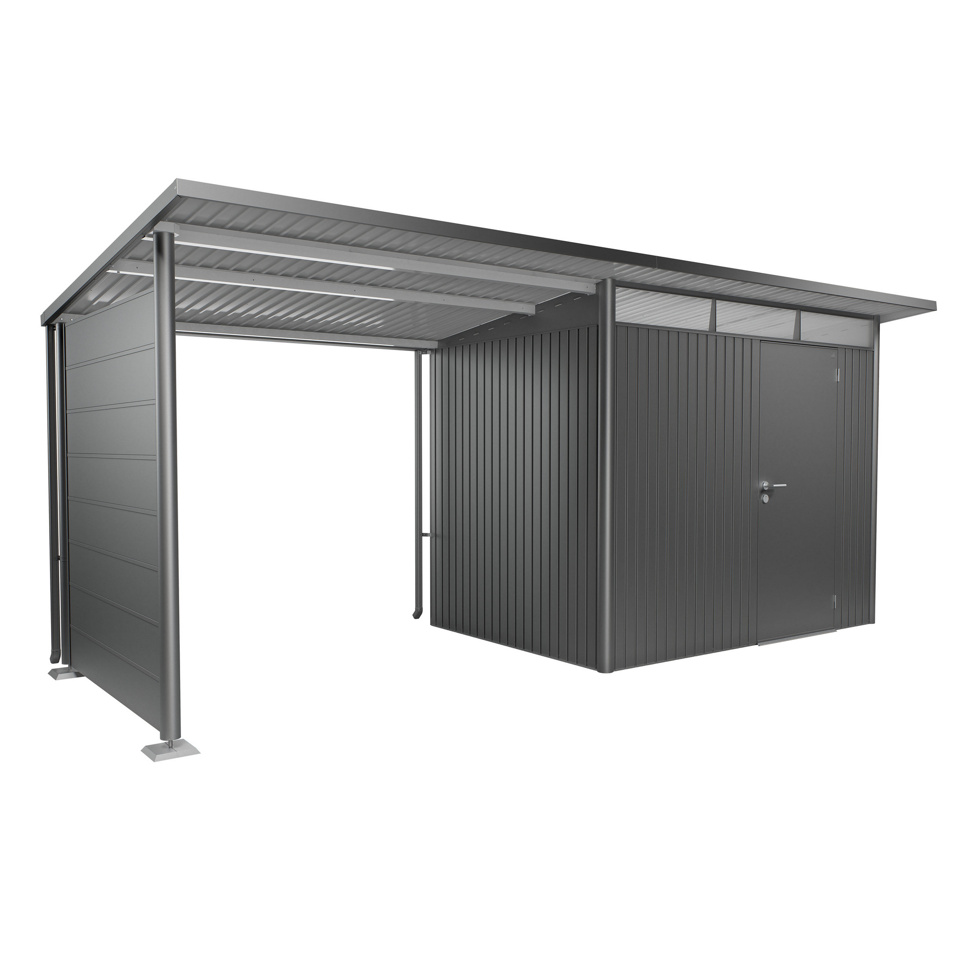 Seitenwand für Seitendach zu Gerätehaus AvantGarde A1,A5 quarzgrau-metallic