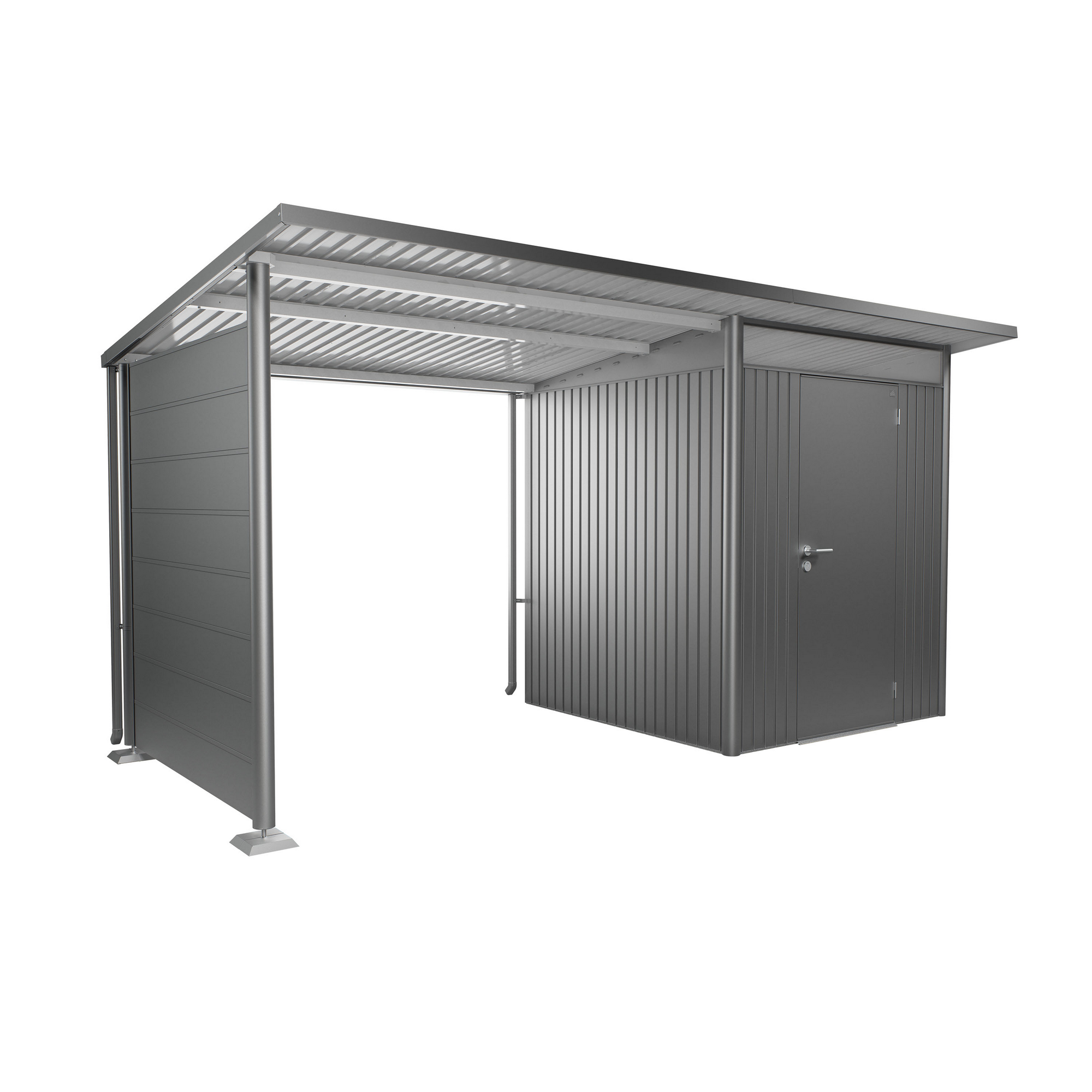 Seitenwand für Seitendach zu Gerätehaus AvantGarde A1,A5 quarzgrau-metallic