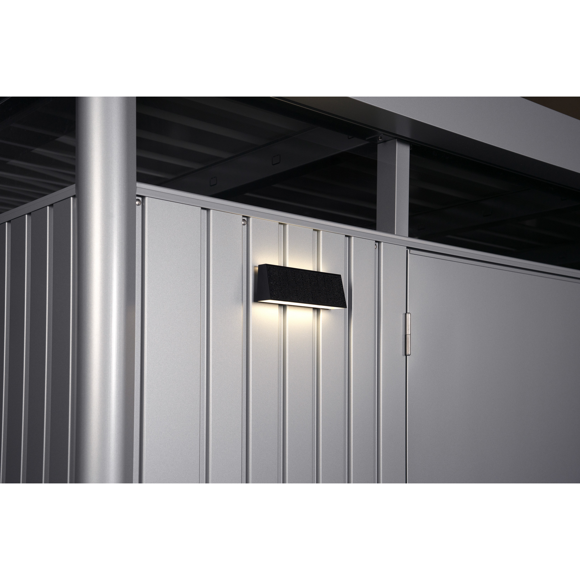 Solarleuchte für Gerätehaus und Geräteschrank