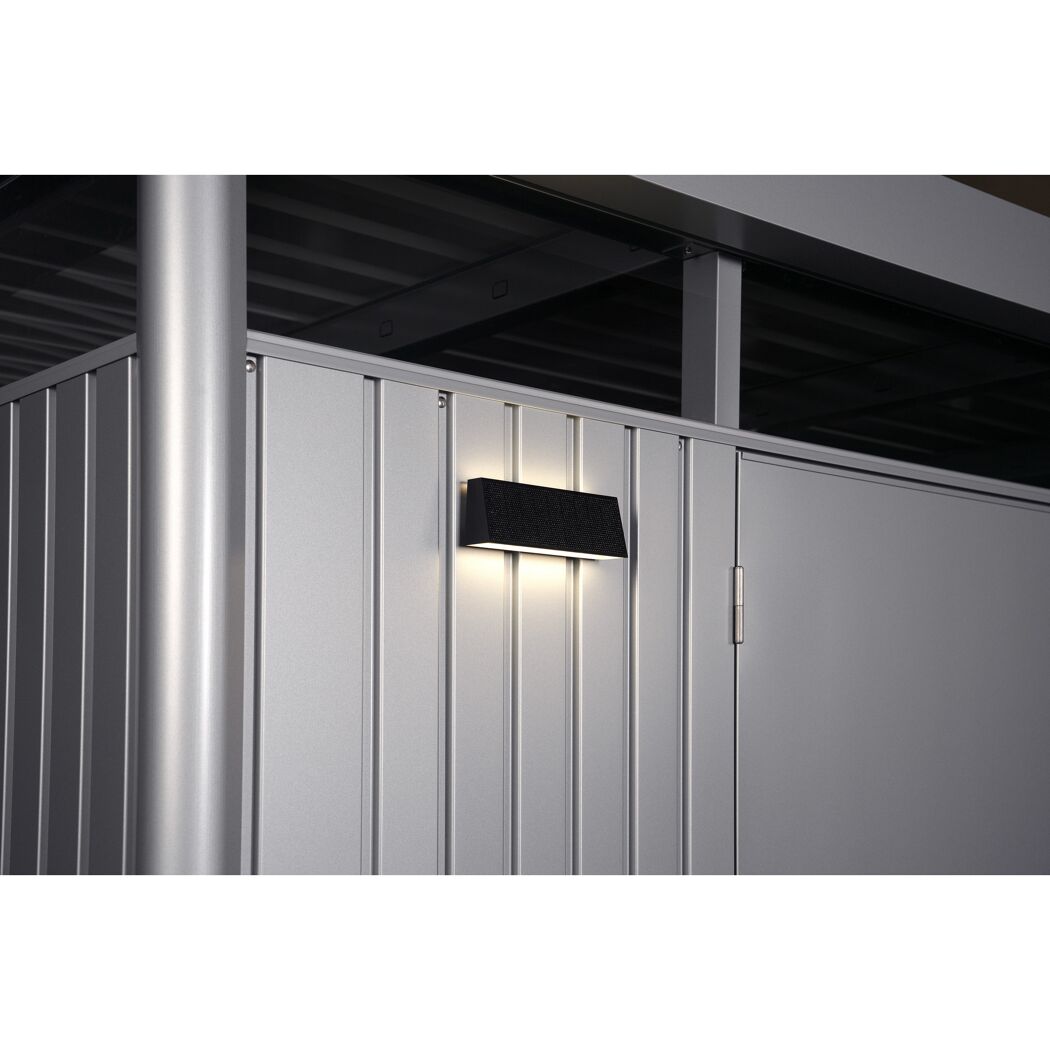 Solar-Außenwandleuchte mit Bewegungssensor 600 lm tageslichtweiß IP 44 44 x 1,6 x 4 cm