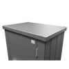 Terrassenschrank 'Julia' quarzgrau-metallic Gr. M High