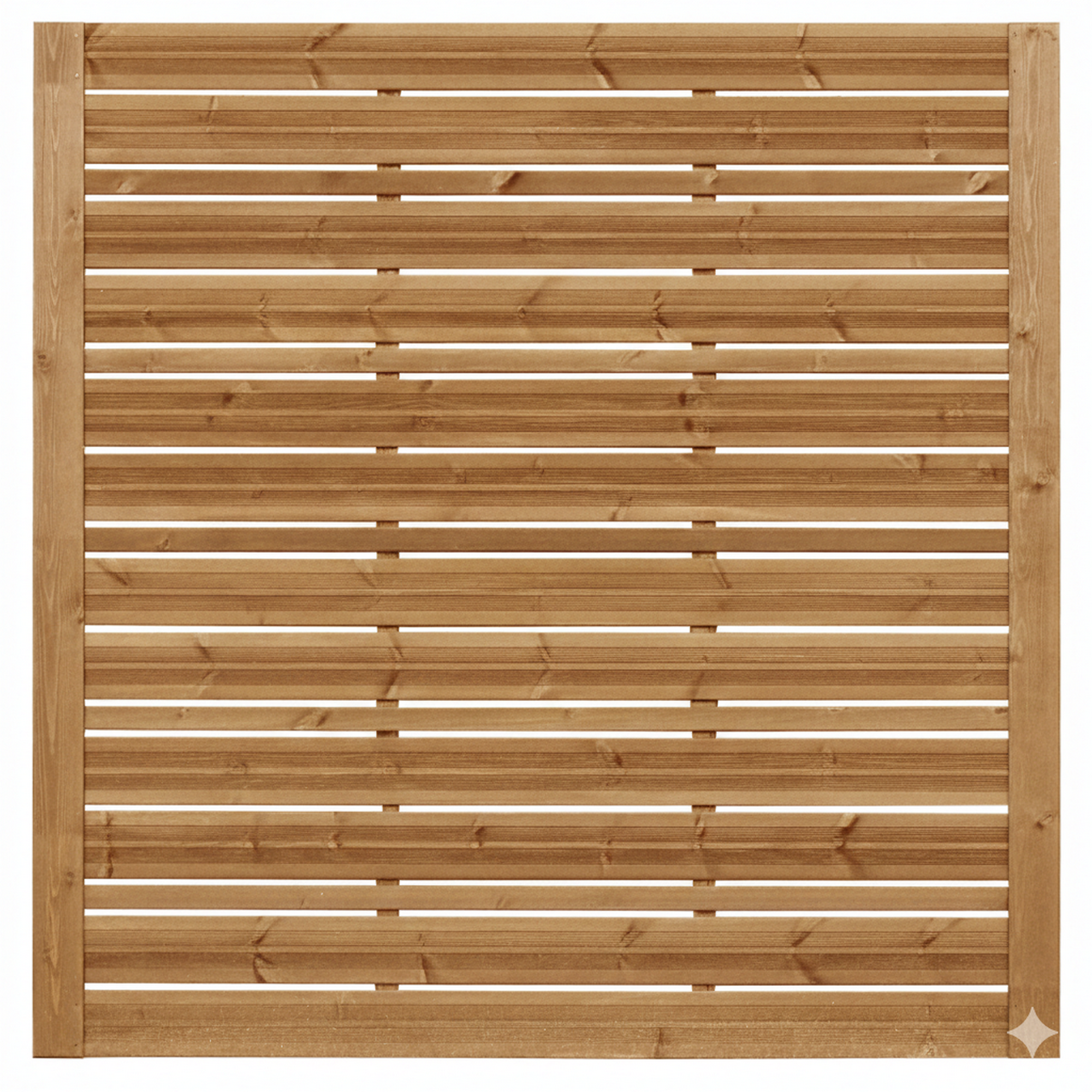 Sichtschutzzaun 'Jena' Kiefernholz naturfarben 180 x 180 cm
