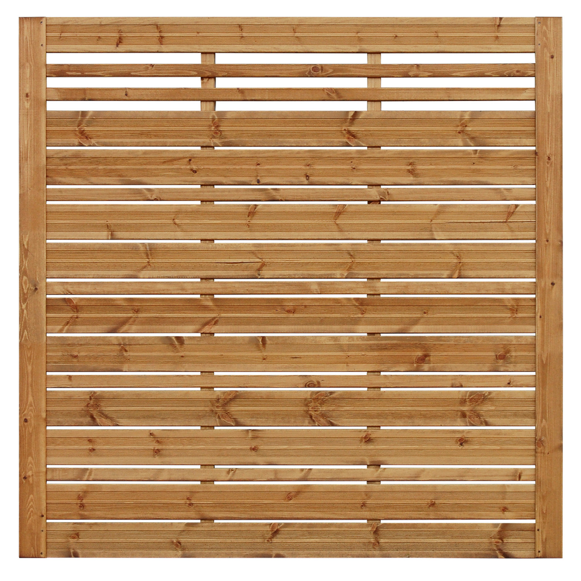 Sichtschutzzaun 'Jena' Kiefernholz naturfarben 180 x 180 cm
