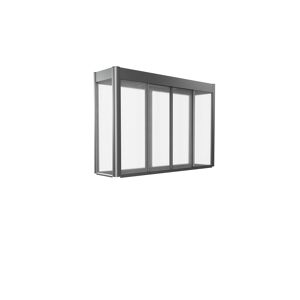 Gewächshausaufsatz Florentina zu Hochbeet Gr. 2x1 quarzgrau-metallic