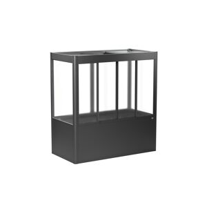 Hochbeet mit Gewächshaus 'Florentina Maxi' dunkelgrau metallic 201,6 x 213 x 103,1 cm