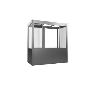 Hochbeet mit Gewächshaus 'Florentina Maxi' quarzgrau metallic 201,6 x 213 x 103,1 cm