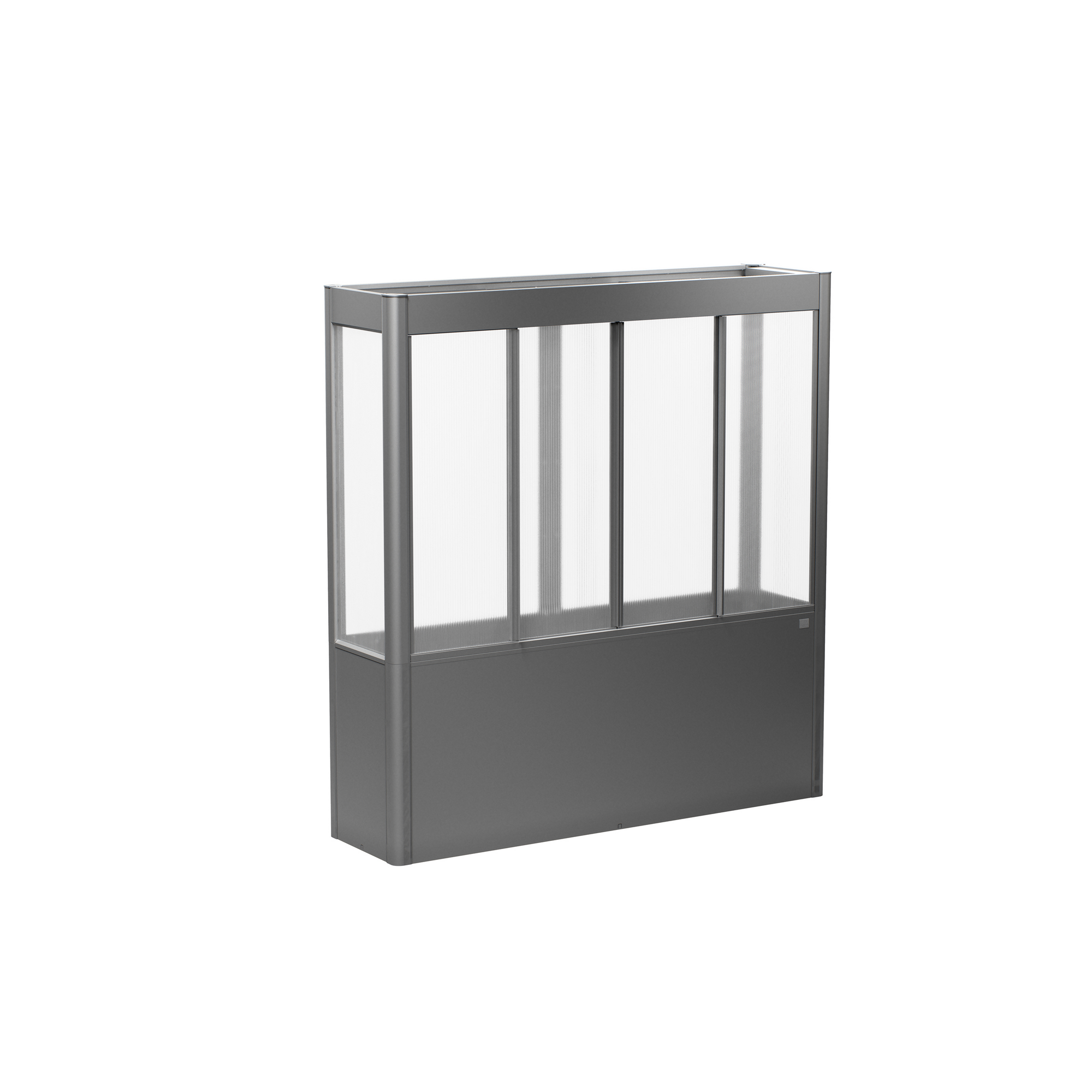 Hochbeet mit Gewächshaus 'Florentina Maxi' quarzgrau metallic 201,6 x 213 x 54,7 cm