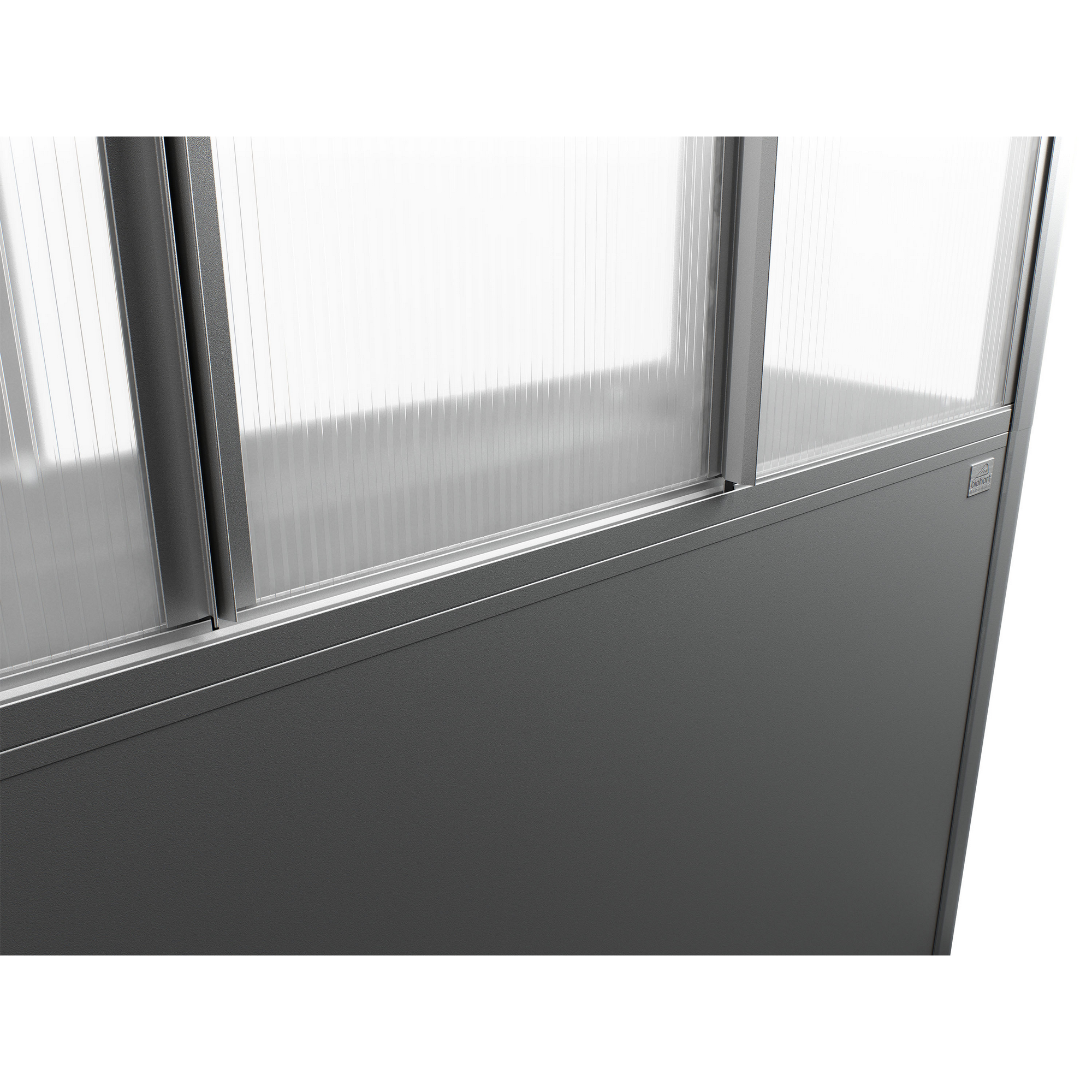 Hochbeet mit Gewächshaus 'Florentina Maxi' quarzgrau metallic 201,6 x 213 x 54,7 cm