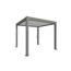 Pergola quarzgrau metallic/weiß 3 x 3 m