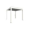 Pergola weiß/silberfarben 3 x 3 m