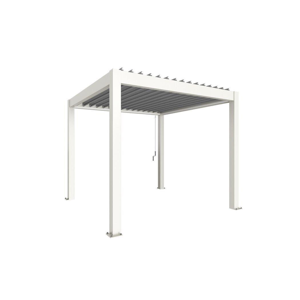 Pergola weiß/silberfarben 3 x 3 m