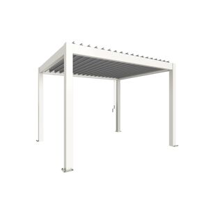 Pergola weiß/silberfarben 3,5 x 3 m