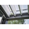 Pergola quarzgrau metallic/weiß 3,5 x 3,5 m