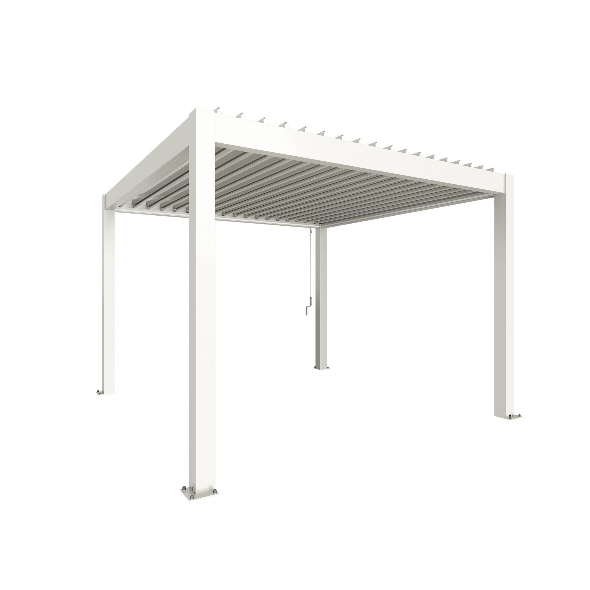 Pergola weiß 3,5 x 3,5 m