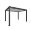 Pergola dunkelgrau metallic/weiß 4 x 3 m