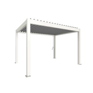 Pergola weiß/silberfarben 4 x 3 m
