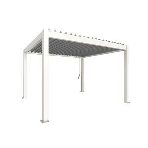 Pergola weiß/silberfarben 4 x 3,5 m