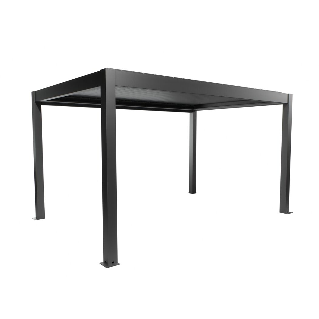 Pergola dunkelgrau metallic 4,5 x 3  m