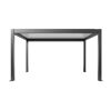 Pergola dunkelgrau metallic/weiß 4,5 x 3 m