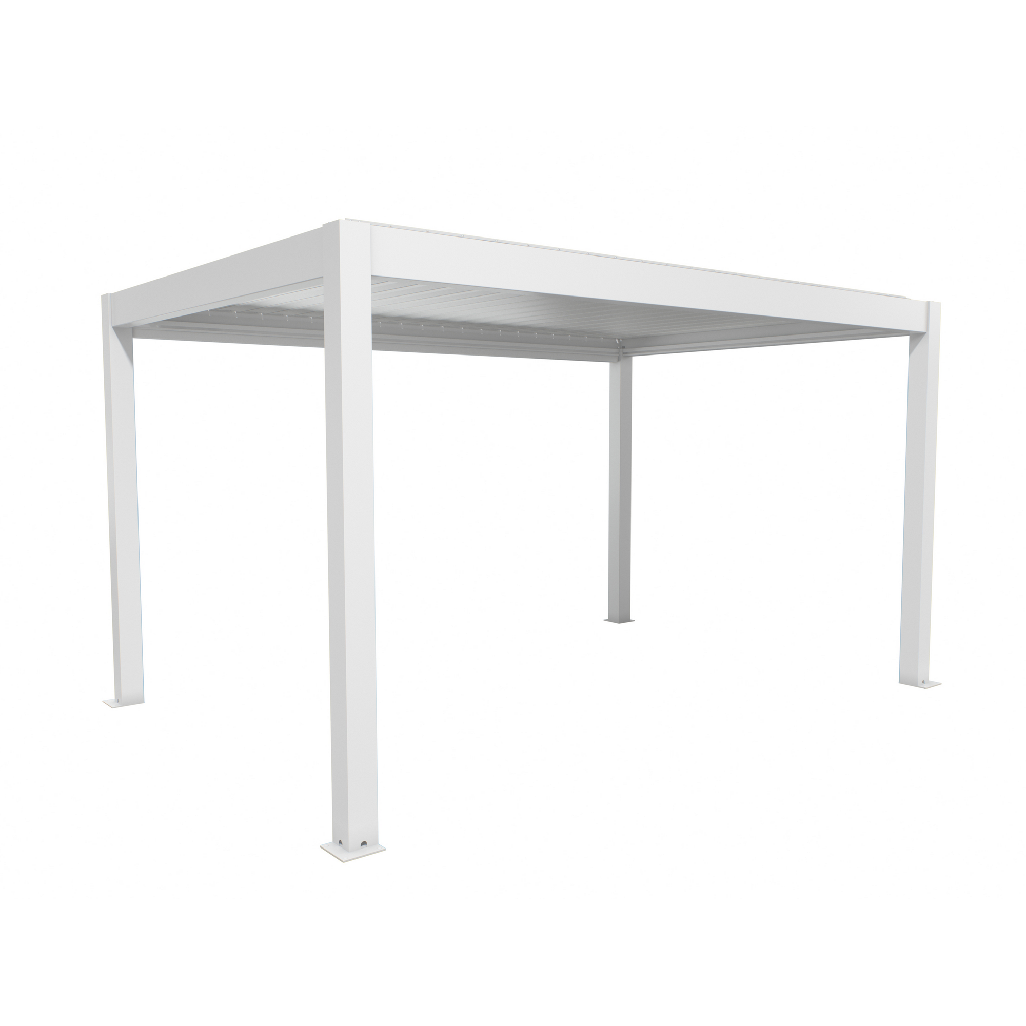 Pergola weiß/silberfarben 4,5 x 3 m