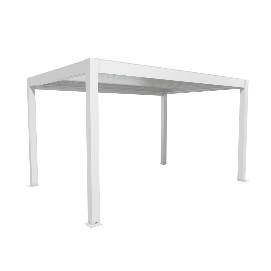 Pergola weiß/silberfarben 4,5 x 3 m