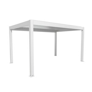 Pergola weiß/silberfarben 4,5 x 3 m