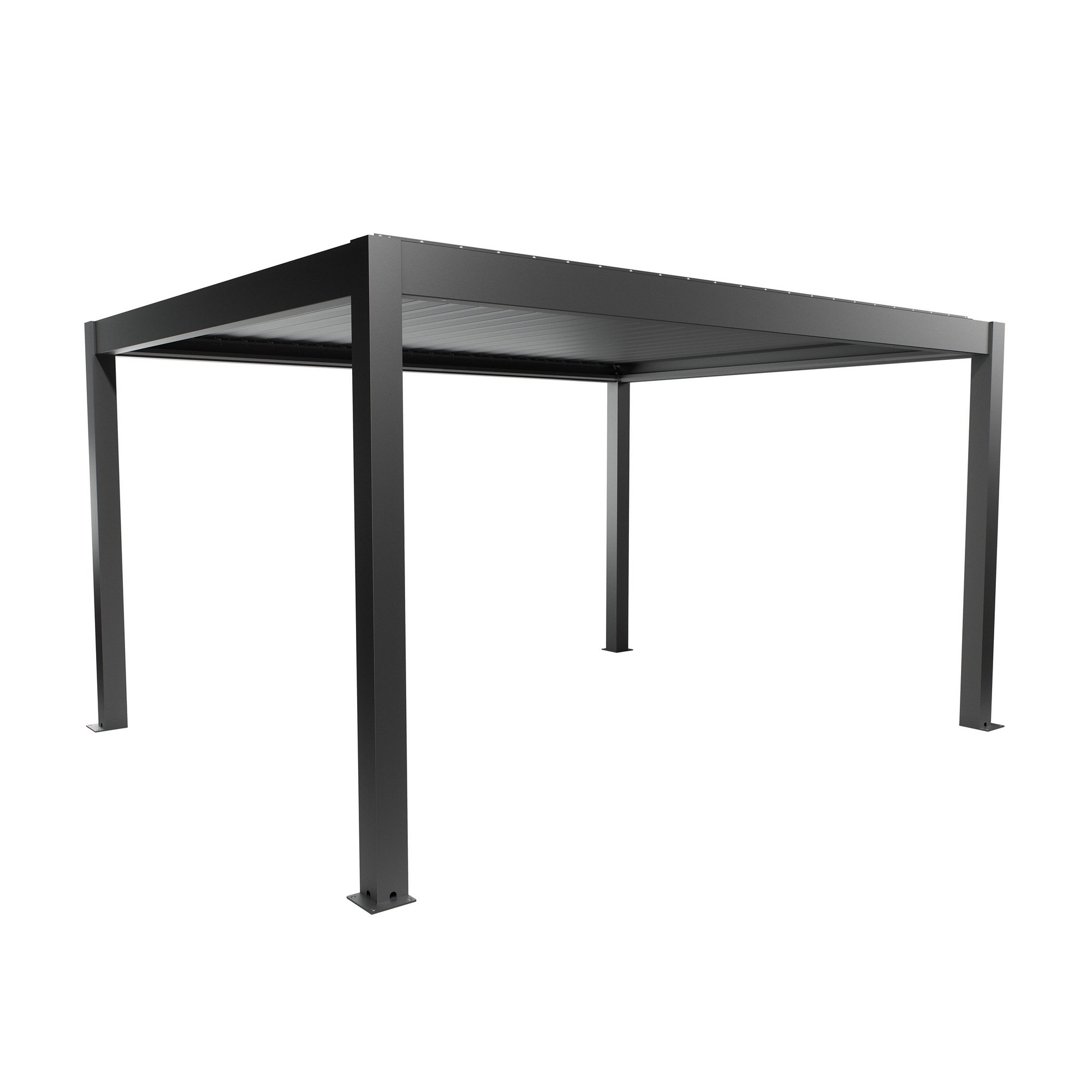 Pergola dunkelgrau metallic 4,5 x 3,5  m