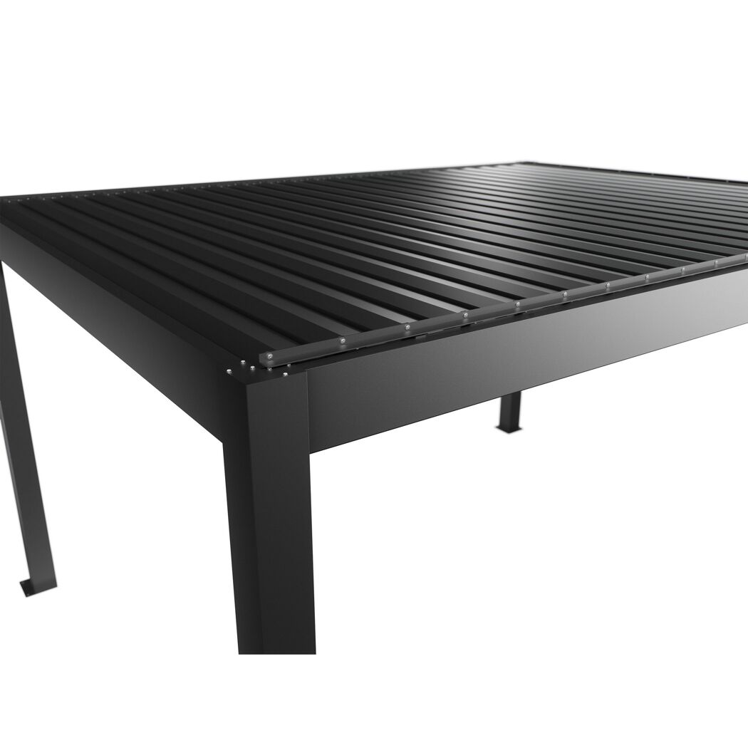 Pergola dunkelgrau metallic 4,5 x 3,5  m