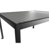 Pergola dunkelgrau metallic/silberfarben 4,5 x 3,5 m
