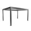 Pergola quarzgrau metallic/weiß 4,5 x 3,5 m