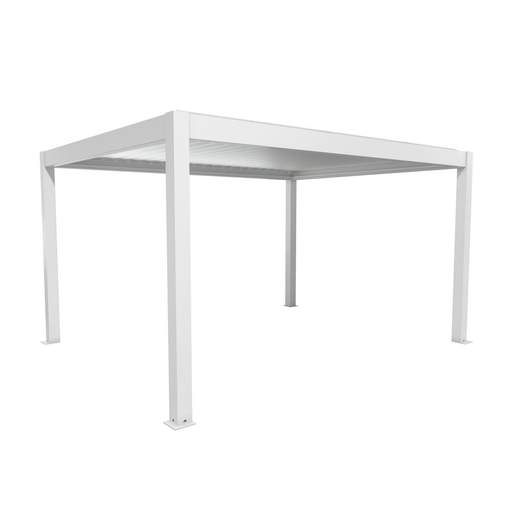 Pergola weiß/silberfarben 4,5 x 3,5 m