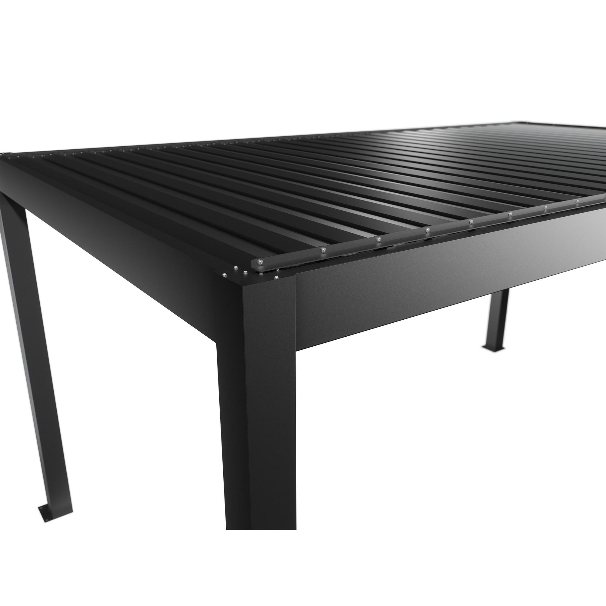 Pergola dunkelgrau metallic 5 x 3  m