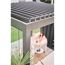 Pergola dunkelgrau metallic 5 x 3  m