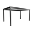 Pergola dunkelgrau metallic/weiß 5 x 3 m